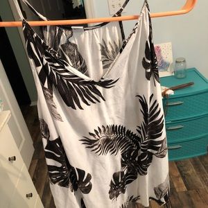 Black and white tank top